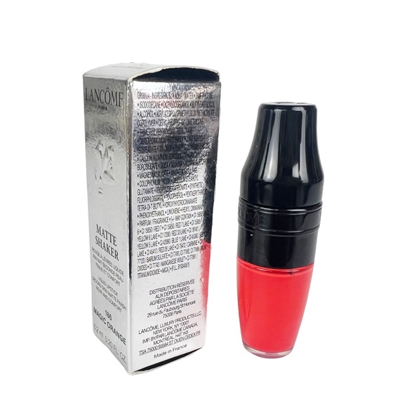 Lancome Matte Shaker Liquid Lipstick - #186 Magic Orange - 0.20 Oz - NEW IN BOX - Picture 3 of 7